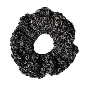3/$12 Elegant Black and White Hair Scrunchie